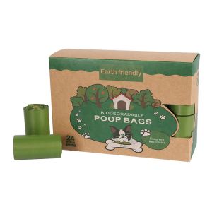 Sacos 360 contagens saco de cocô de cachorro biodegradável sacos de cocô de cachorro ecofriendly sacos de resíduos de animais de estimação limpar recarga rolos pet cocô sacos dispensador