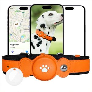 Rastreadores 2 em 1 Cães Rastreador GPS Anti Perda Dispositivos de Rastreamento de Animais de Estimação Coleira Faixa Ilimitada Etiqueta de Rastreamento de Cães para Mitag Coleira de Gato e Cão