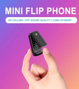 Kilitsiz Akşam Yemeği Mini Tek Sim Kart Cep Telefonları Bluetooth 30 Senkronize Müzik Küçük Yedek Cep Flip Kapak Klavye Mobil Pho3399776