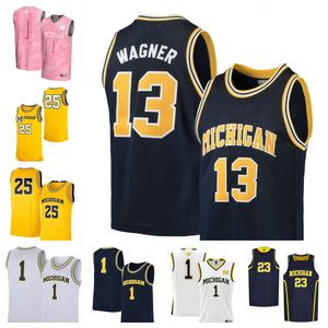 Michigan Wolverines 31 Harrison Hochberg 2 Tray Jackson 24 Youssef Khayat camisa de basquete 13 Nkamhoua 32 Tarris Reed Jr.