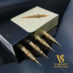 EZ V-Select Tattoo Cartridge Иглы для татуировки #08 0,25 мм #06 0,18 мм Круглый лайнер Микроперманентный макияж Аксессуары для татуировок 20 шт./кор. 240219