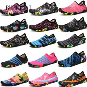 Bufeipai Womens Mens Water Shoes Barefoot Quick Dry for Diving Swim Surf Aquaスポーツプールビーチウォーキングヨガ240226