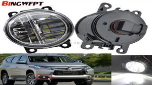 2PCSpair Araba Stil Yuvarlak Tampon Halojen Lambalar 55W Mitsubishi Pajero Sprot LED Sis Işığı H119982829