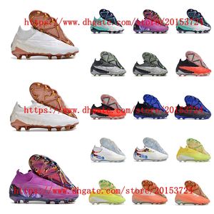 Scarpe da calcio Phantomes GXes Elitees DFes Link FG Scarpe da calcio uomo con tacchetti scuri Core nero/grigio