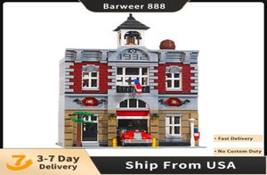 Creator Block 2313Pcs City Street Series Fire Brigade Model Building Brick Compatible 10197 Children Toys Gifts4268356