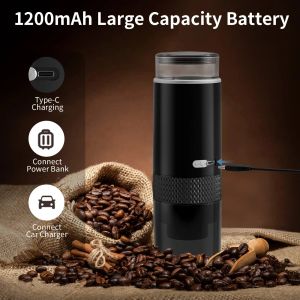 Araçlar 2023 Yeni Taşınabilir Kahve Makinesi Kahve Makinesi Elektrik Kapsülü Zemin Kahve Bira Kahve Tozu ve Kahve Kapsuluna Uygun
