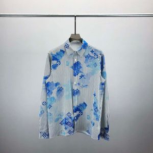Camisa masculina primavera/verão/outono/inverno manga comprida listrada casual de negócios com camisa slim fit para homens, tamanho M-3XL #029