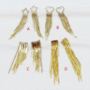 Висячие серьги, 3 пары, элегантные женские украшения с кисточками, подарок, позолоченный металлик 18 карат, 30756