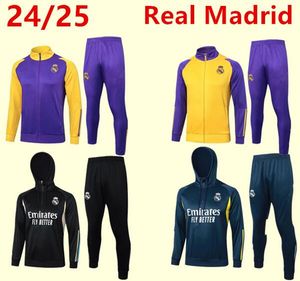 23/24 com capuz Barcelona 24/25 jaqueta meio zíper Futebol Real Madrid TREINO treino masculino futebol chandal futbol ANSU FATI MEMPHIS chandal jogging Survetement