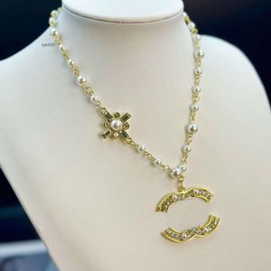 Chanelllies Cclies Channel Chanelliness Women Womener Designer Fashion Pearl Netlaces Brand Letter Netclace 10 Style 316