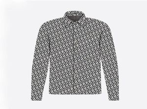 Mens Designer Oblique Shirts Brand Clothing Men Long Sleeve Flower Print Dress Shirt Hip Hop High Quality Cotton Tops 841591581642