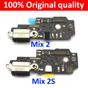 Kontrollera 100% original för Xiaomi Mi Mix 2s 2 S Mix2s Dock Connector USB Charger Charging Port Flex Cable Board med mikrofonmikro