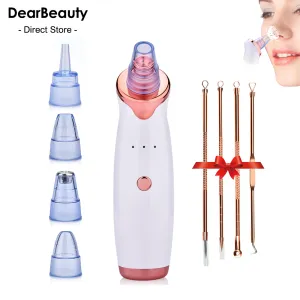 Removedor elétrico de cravos e batom, limpador de poros e acne facial, cuidados com a pele, remoção de manchas pretas, ferramentas de limpeza profunda do rosto e nariz