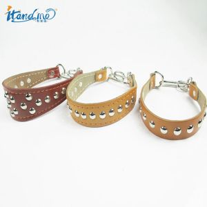 Collars Hot Popular Greyhound Collar Dog Training Collars Necklace with Studded Cow Leather Collar for Small Dogs Puppy Dog Accessories