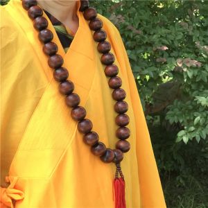 Artes grandes contas de oração colar para combinar shaolin kung fu uniforme monge meditação terno tai chi artes marciais roupas