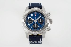 2024BLS Factory Men's Chronograph Watch Diameter 45mm45mm7750 transparent movement steel case sapphire mirror