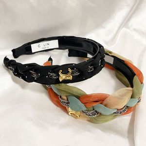 Mode Luxus Klassische Designer Stirnbänder Brief Haarbänder Für Frauen Mädchen Marke Elastisches Stirnband Lässige Mode Stirnband Kopf Wrap Schmuck