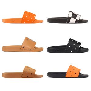 Designer de luxo sapato chinelo slide verão moda mocassim sexy sandália novo sapato casual borracha 9 cores indoor ao ar livre preto mulheres homens sliders flat mule menina presente caminhada