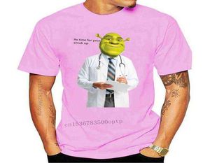 New Fashion Cool Uomo T Shirt Donna Divertente Tshirt Shrek Check Up Meme T-shirt stampata personalizzata 013073 G12242298774