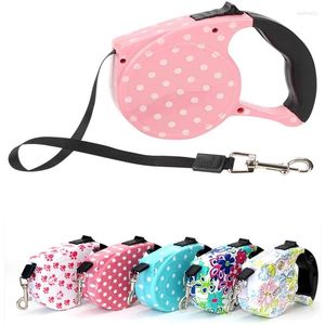 clephan Dog Collars 3m 5M Durable Leash Automatic Retractable Nylon Cat Lead Extending Puppy Walking Roulette for Dogs Accessori