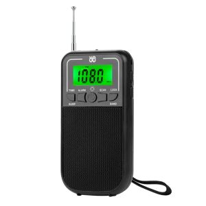 راديو 1 PCS محمولة AM FM SW Radio Black Plastic Emergency Pocket Radio للتخييم في الهواء الطلق