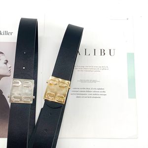 Black Letter Belt Designer Gold Silver Women's Belts 2.8 Width Dress Pants Accessories