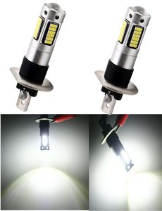 4Pcs H1 4014 30SMD LED Car Driving Fog Lamp DRL Daytime Running Light Bulb 9V24V Suitable For General Bulb Model Replacement2658177