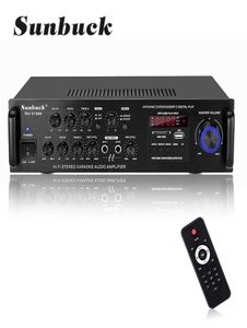 Sunbuck TAV6188E 2500W Bluetooth 50 ses amplifikatör stereo ev sineması amplifikatör 5ch aux usb fm sd 2110116459160