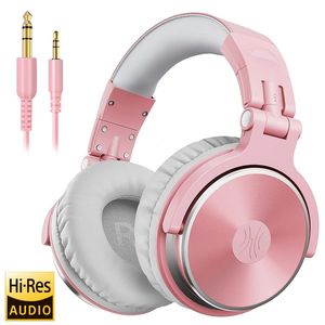 Oneodio Wired Professional Studio Pro DJ Headphones With Microphone Over Ear HiFi Monitor Music Headset Earphone For Phone PC