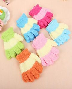 mix colors coral cashmere baby winter gloves mittens children outdoor warm gloves kids knitted winter gloves for kids9824421