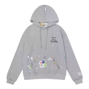 Erkek Tasarımcı Galleryclothing Hoodie Grafik Baskı Üstleri Kapşonlu Luxurys Giyim Hoodies Sweatshirts Portre Yüksek Sokak Tide Hip Hop Moda Bahar UNISEX TOPS