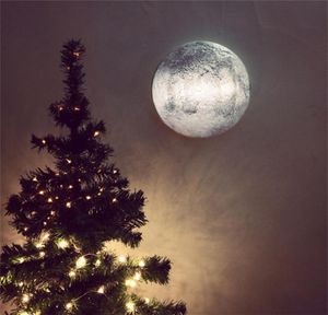 Relaxing Simulation Moon Wall Lamp with Remote Control IndoorOutdoor Healing Moon Night Light for Aisle Bedroom Corridor Porch7139204