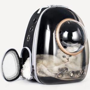 Trasportini di alta qualità Astronauta Capsula spaziale Traspirante Auto Bici Finestra Bubble Cat Dog Borsa da viaggio Borsa da trasporto trasparente Zaino per animali domestici