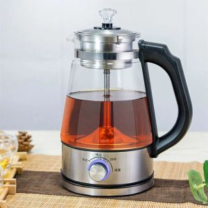 Narzędzia teapots elektryczny czajnik szkło gier Woda Kettle inteligentny termiczny garnek kawa kotła 220V Urządzenia kuchenne herbata infuzor