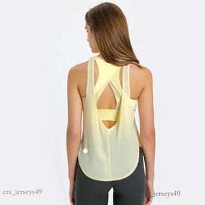 LUIU 2in1 Back Open Lightweight Yoga Sport Tank Tops Women Racerback Cutout Workout Fiess Running Vest with Built in Bra