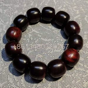 Free Ship China Natural Qi Nan Agilawood High-Grade Heavy Costustoot Buddha Beaded Bracelet for Sale