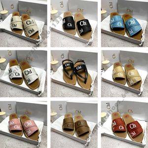 Designer sandals pantofole in legno Slipperba Slipt Summer Flat Flat Women Women Multi-Cloring Lece Letter Flip Flip Flip Flip Casa Brand CHL01 Scarpe da esterno Beach