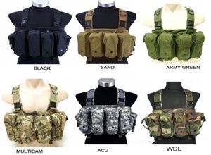 Tactical Hunting Chest Rig stor kapacitet magbärare 7 Pocket Combat Airsoft Paintball Vest HT1303519793