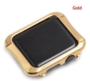 Cover in metallo di lusso per custodia per orologio Apple 42mm 38mm serie 3 2 1 Custodia protettiva con telaio in alluminio per accessori per orologi Iwatch9160063