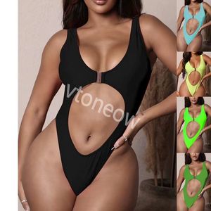 Designer-Sexy-Bikini-Set für Damen, Badeanzug, einteilig, freiliegender Rücken, Oberteil, Badebekleidung, Tanga, Badeanzug, hohe Taille, Strandmode, S-L