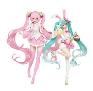 Japan Milk 1426 cm Anime Action Figures Pink Sakura Ghost Pvc Toy Spelgoed Girls Model Toys Dolls Prezenty Kolekcje dla dzieci 220524116809