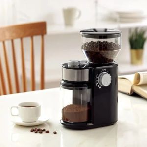 Araçlar Elektrik Burr Kahve Öğütücü, 18 öğütme ayarlı Ayarlanabilir Bozunma Kahve Fasulyesi Öğütücü, Espresso Kahve için Kahve Öğütücü