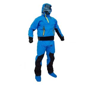 Erkekler için Kayak Drysuit kuru takım elbise lateks manşet ve sıçrama yaka üç katman su geçirmez malzeme kano sörf kürek dm114 220715017481