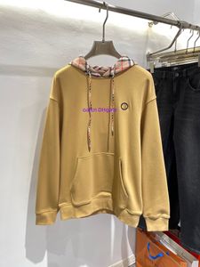 Felpa con cappuccio da uomo di design Felpa pullover da uomo Abbigliamento da strada da donna Stampa classica con lettera Pullover allentato con cappuccio Top Cappotto casual colorato a quadretti da uomo