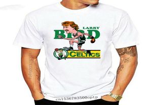 MEN039S Tshirts Erkekler Kısa Kollu Tshirt Larry Bird Retro Basketbol Karikatür Tişört Kadın Tshirtmen039S6043605
