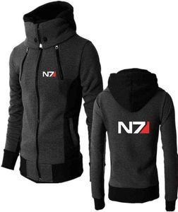 Primavera Nuovo Mass Effect N7 Stampa Custom Made Spliced Uomo Giacca con cerniera Felpa con cappuccio caldo Hip Hop Casual Slim Uomo Sportswear Trend8948959