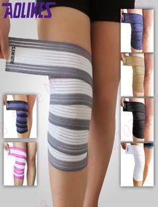 Billige Body Building Bandage Trainingsgürtel Wickelband Kneepad Verband Mix Farbkompressionskalb Stütze Wraps Unisex8084949