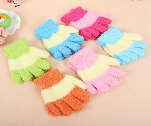 mix colors coral cashmere baby winter gloves mittens children outdoor warm gloves kids knitted winter gloves for kids1080826