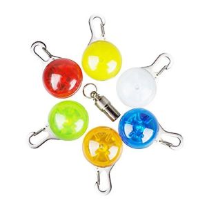 Tags Morpilot Dog Cat Pet Collar Light Waterproof LED Dog Collar Safety Night Walking Lights Keychain ID Tags Battery Included