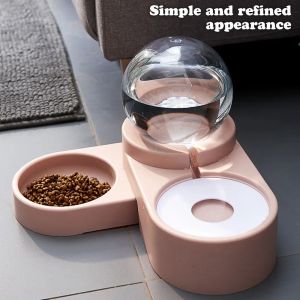 Feeders 1.8L New Bubble Pet Bowls Food Automatic Feeder Fountain Water Drinking for Cat Dog Kitten Feeding Container Pet Supplies